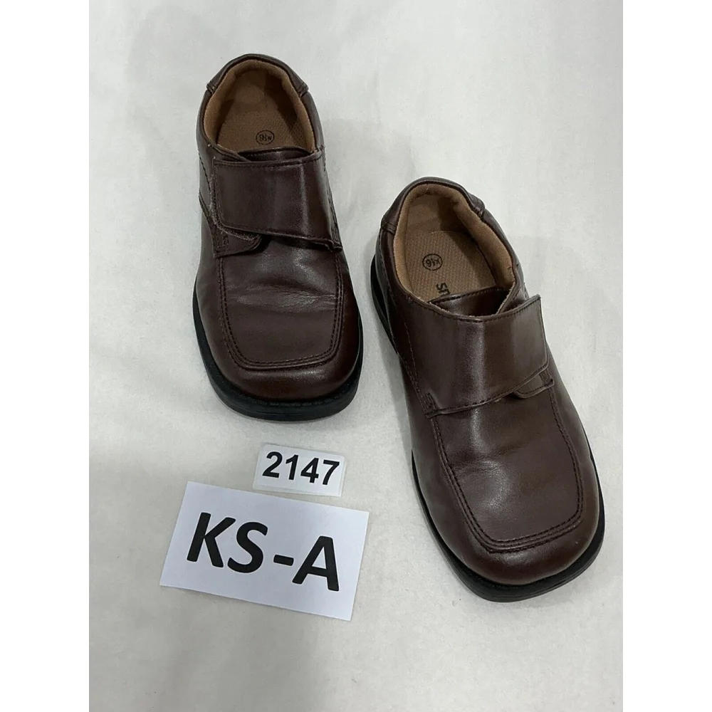Boys Smart Fit Brown Dress Shoes 9.5 W